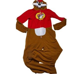 Red and Brown Women's Pajama Onesie